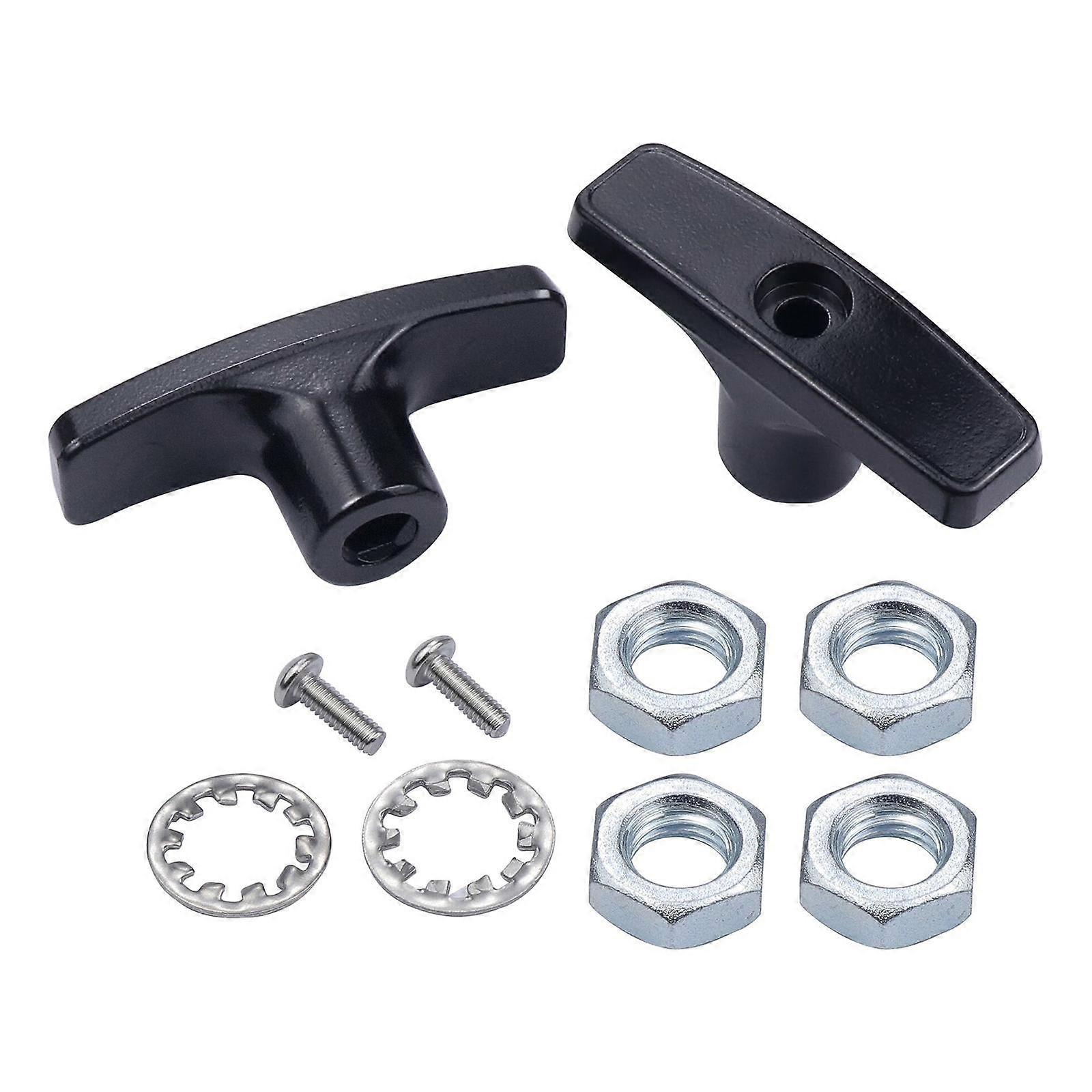 2 Pieces RV Waste Valve Handles Metal RV Parts Threaded for Extension Rod with 4