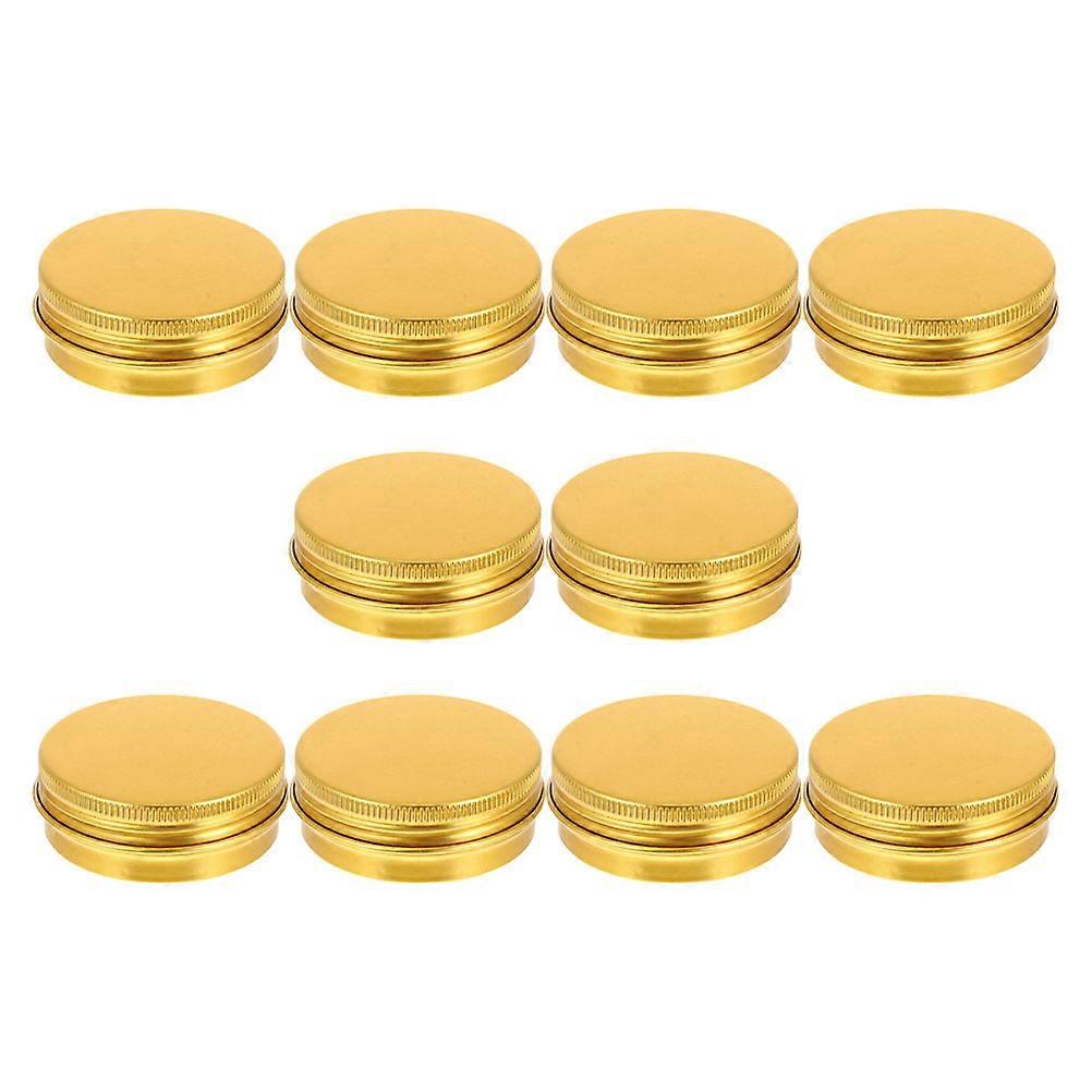 20Pack Aluminium Cream Containers Perfect For Home Office Use 60ML Golden Storage Solution