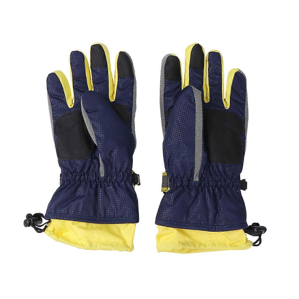 Cold Weather Windproof Gloves Super Warm Winter Sport Gloves Extended Cuff Suitable for Skiing Size L 1 Pair
