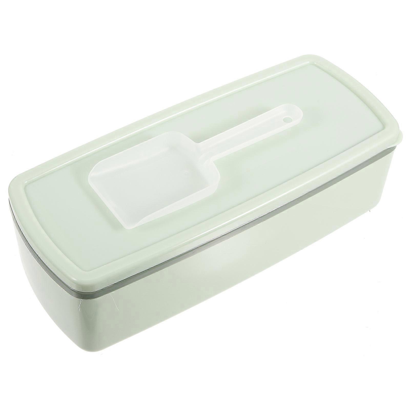 Ice Cube Trays with Lids Portable Reusable Storage Bins for Freezer, Parties, Barbecues, and Outdoor Activities Includes Scoop