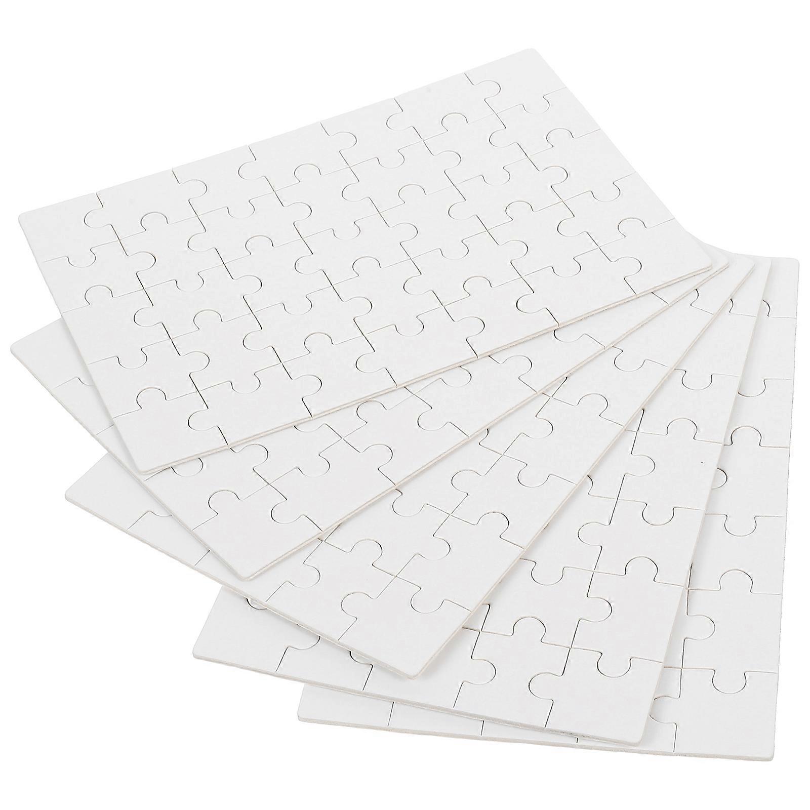 Blank Sublimation Puzzle Pieces Set Of 5 Design For Family Friends Suitable For Classrooms Home Decoration And Craft Projects