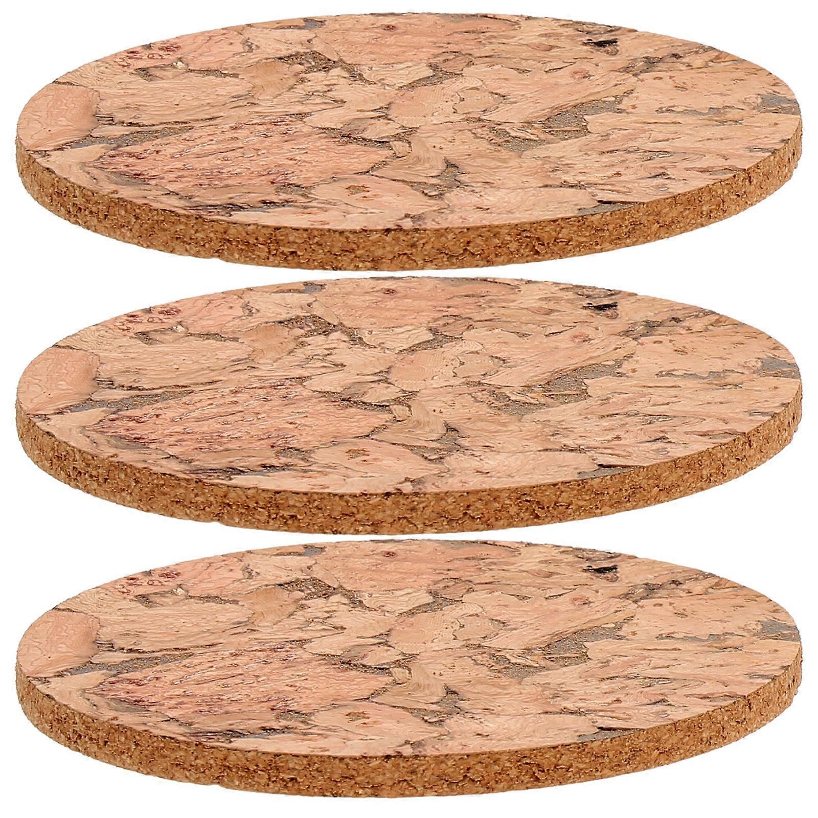 Cork Coasters Set of 3 Assorted Colors Desk Mat for Bike Mobility and Home Use