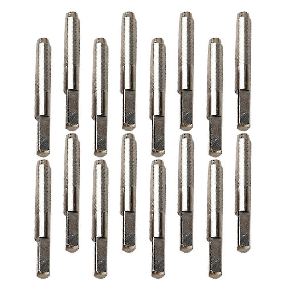 Metal Peg Component Pin for Instrument Use Silver Color 16 Pieces Metal Durability