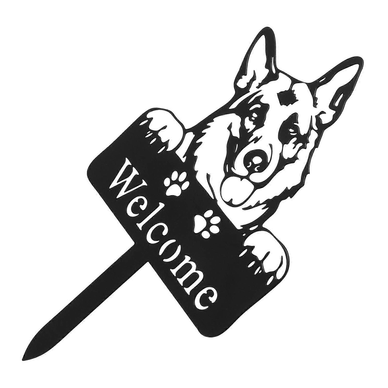 Dog Stake with Eyecatching Design for Outdoor Decor and Festival Atmosphere 360Degree View Removable Reusable