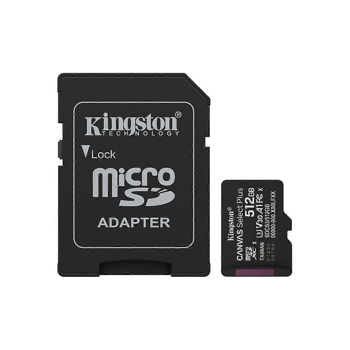 Micro SD Memory Card with Adaptor Kingston SDCS3/512GB 512 GB