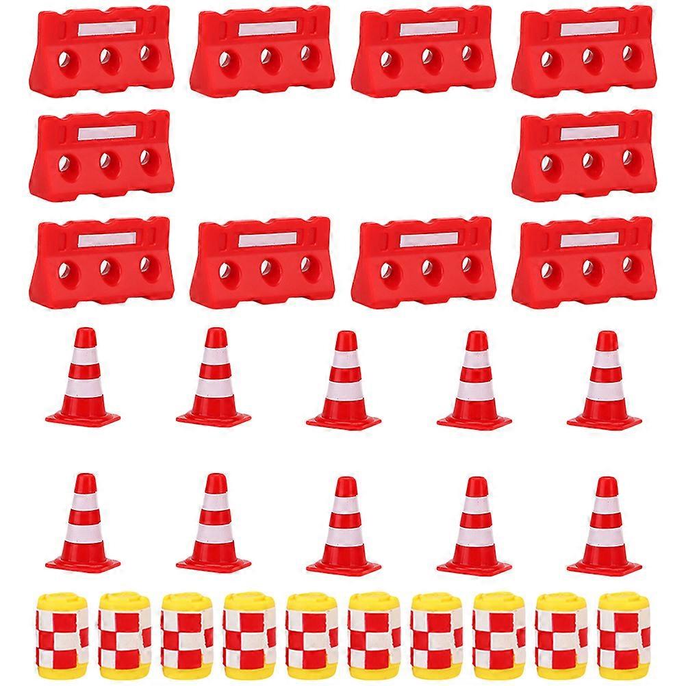 It looks like you're describing a product listing for a **children's playset** that includes **traffic cones, fences, barricades, and safety