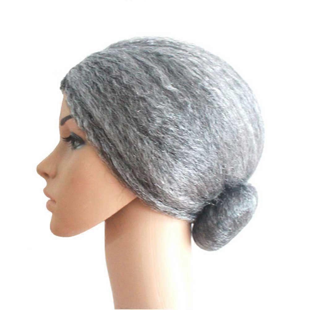 Bun Hairstyle Grandma Wig Costume For Adults Perfect For Theme Parties And Stage Shows 1Set Fun Accessory