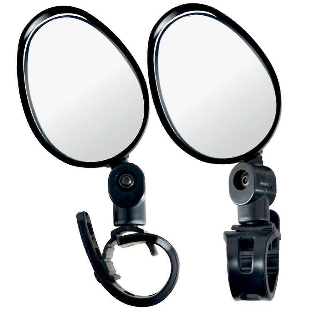 Bicycle Mirror 2-Piece, 360-Degree Adjustable Rotatable Handlebar Mirror, Rear View for Mountain Bike, Acrylic