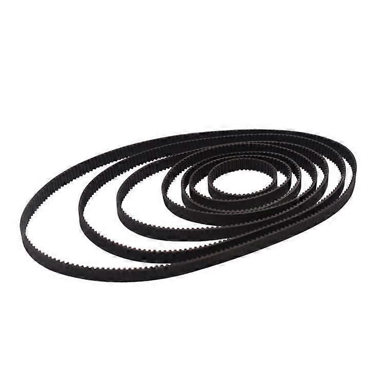 3D Printer GT2 Timing Belt 2GT-256-6 Closed Ring Rubber Length 242-262mm Width 6mm CNC Compatible Conveyor Belt