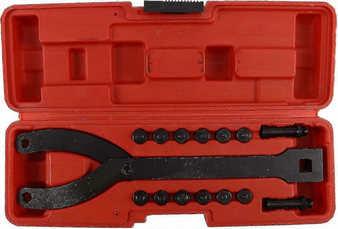 Adjustable Pin Wrench Tool with 1/2 Inch Drive for Pulley Removal and Installation