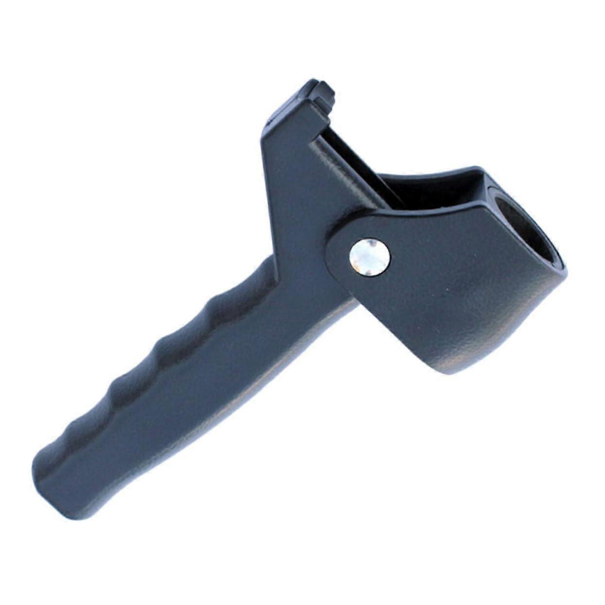 Crutch handle made of plastic, nonslip for 22mm tube diameter, ergonomic design, accessory for elderly, safe, lightweight, and portable.