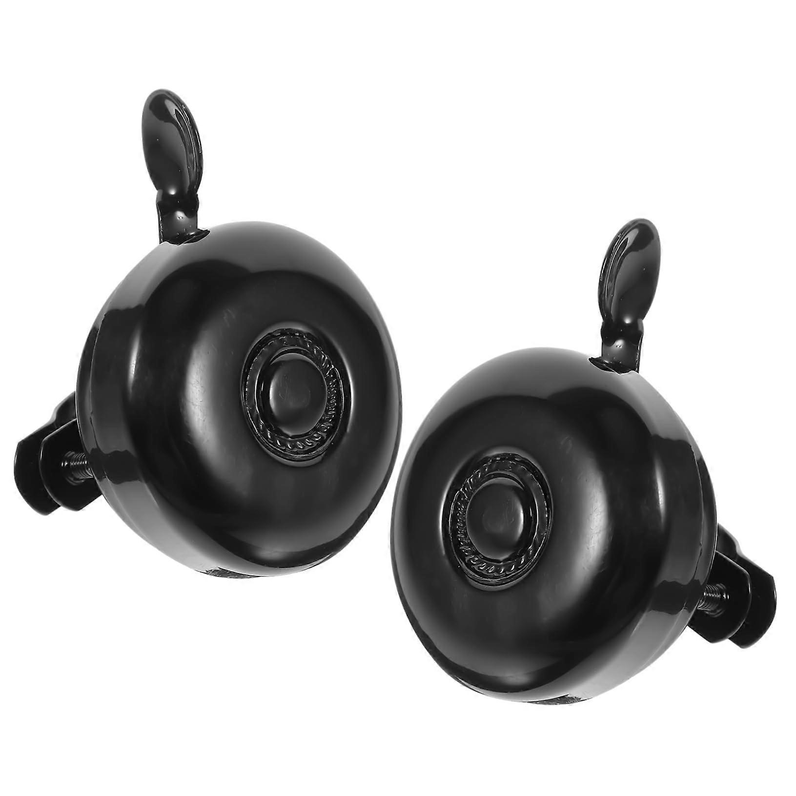 Retro Bicycle Bell Set of 2 - Multifunctional Loud Alarm for Mountain Bikes and Standard Bicycles, Durable Iron Construction, Easy Installation