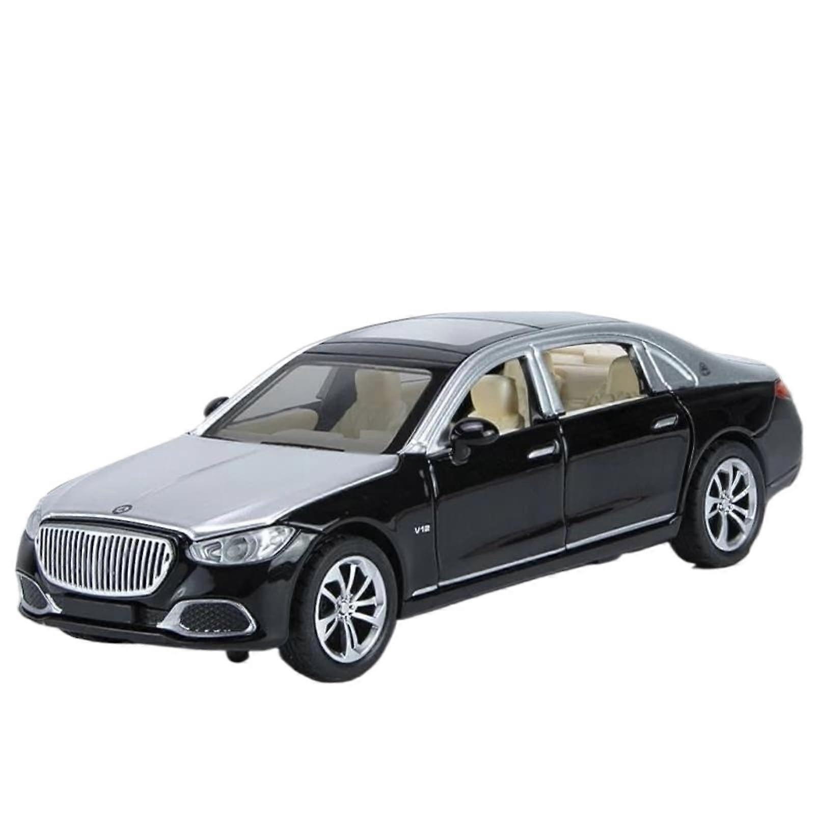 S680 Model Car 1:32 Scale Alloy Diecast with Sound and Light Pullback Feature Black Box