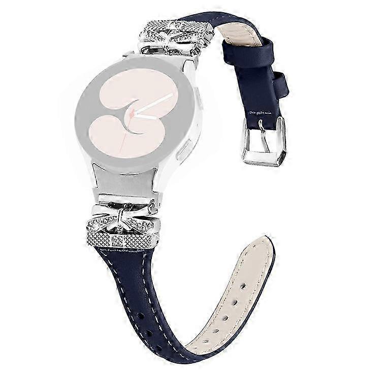 Silver Buckle Strap for Samsung Galaxy Watch4 / Watch5 Series - Compatible with Watch4 Classic, Watch4 Active, and Watch5 Active