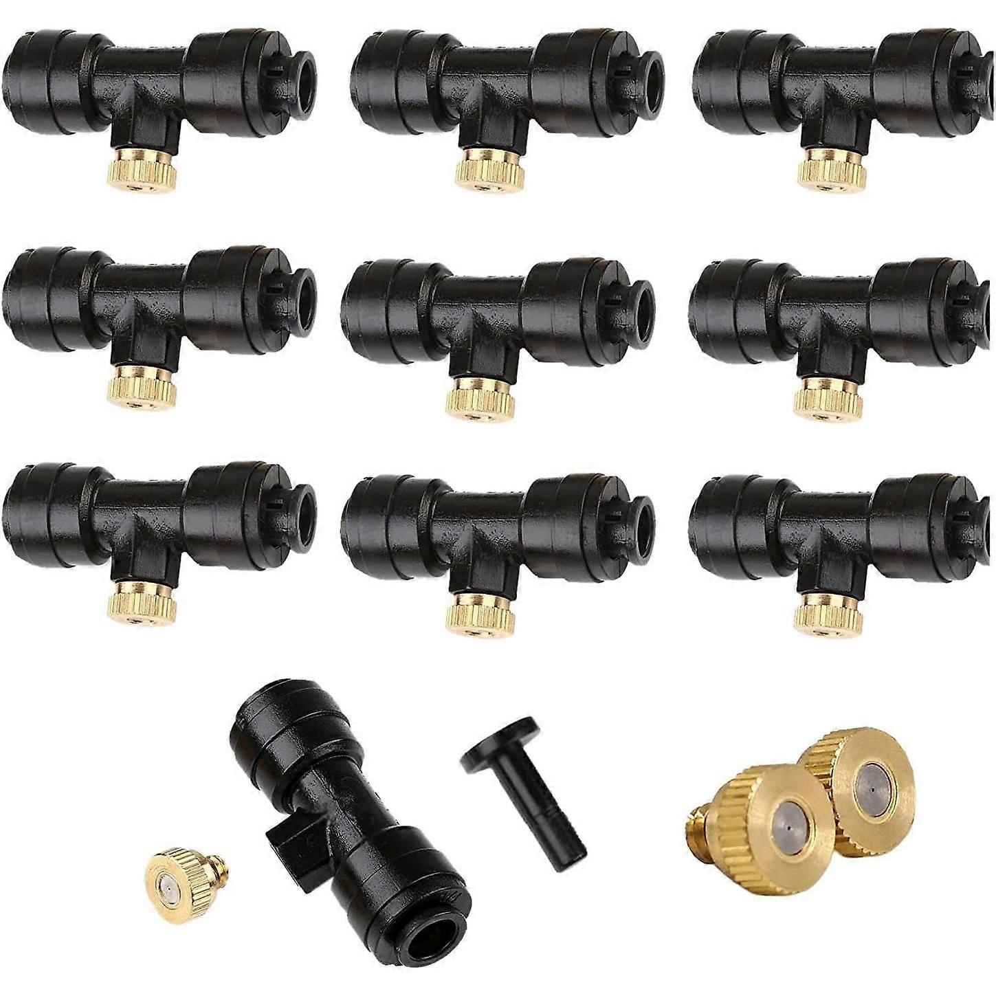 Misting Nozzle Kit, Outdoor Cooling System, Garden Water Misting, Practical and Effective