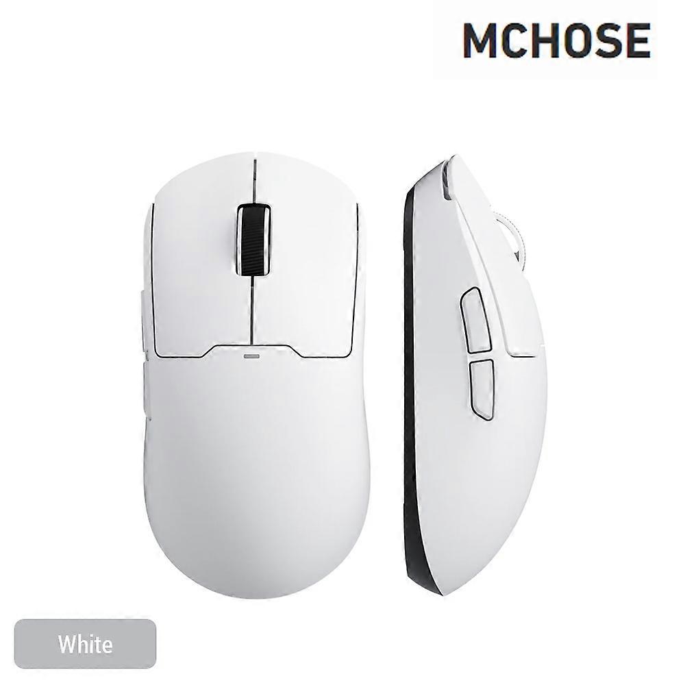 MCHOSE MC-A5-2S Wireless Mice Tri-Mode Connectivity 2.4G Wireless/BT/Wired Mice Lightweight Gaming Mice with Adjustable Moving Speeds White A5Pro