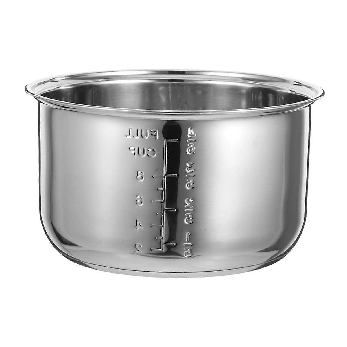 Universal Stainless Steel Inner Pot for Rice Cooker Replacement 4L Electric Rice Cooker Pot for Most Electric Cookers