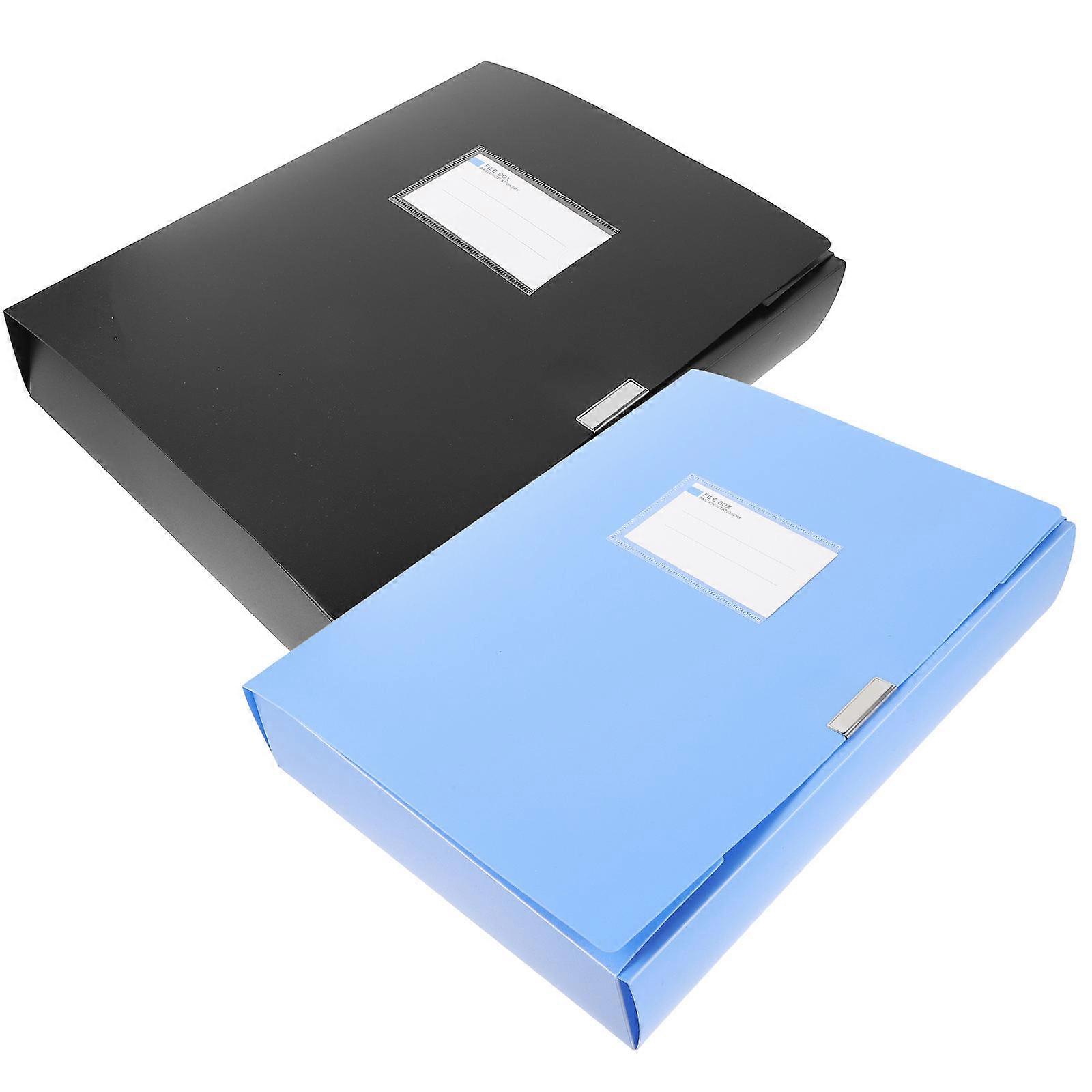 Document Organizer File Folder Case Accounting Use Pp Material Office Files Large Capacity 2Pcs