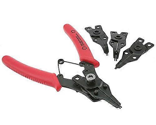 Nut Ring Pliers 10 mm with 4 Attachments for Secure Fastening in Automotive and Mechanical Applications