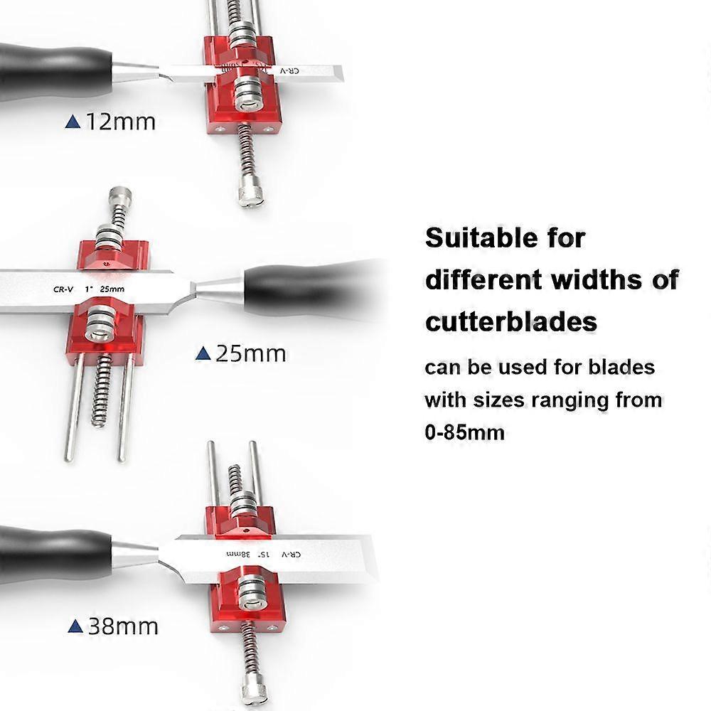 Universal Stainless Steel Fixed Angle Sharpener Woodworking Planer Sharpening Grinding Stone Chisel Sharpener Cutter Grinder with Push Wheel