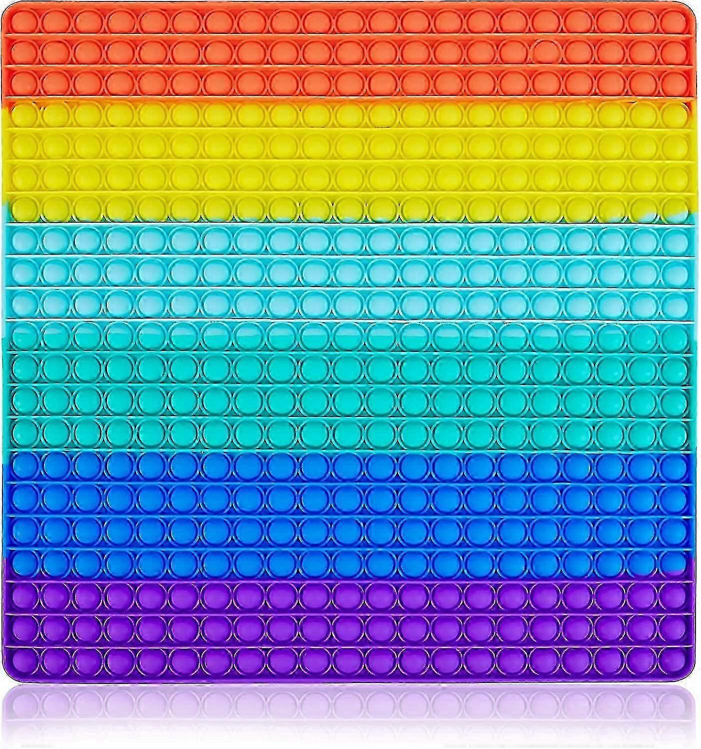 441 Bubbles Biggest Jumbo Huge Rainbow Pop Pops Poppers It Sensory Toy Super Big Extra Large Fidget Giant Mega Popet Popit, Square Poppet Popper