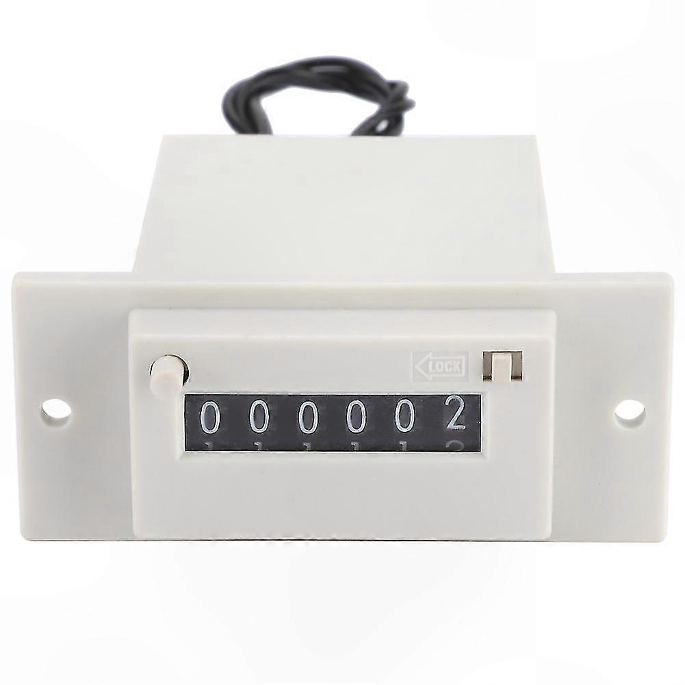 6-Digit Electromagnetic Pulse Counter for DC 12V Electronic Applications