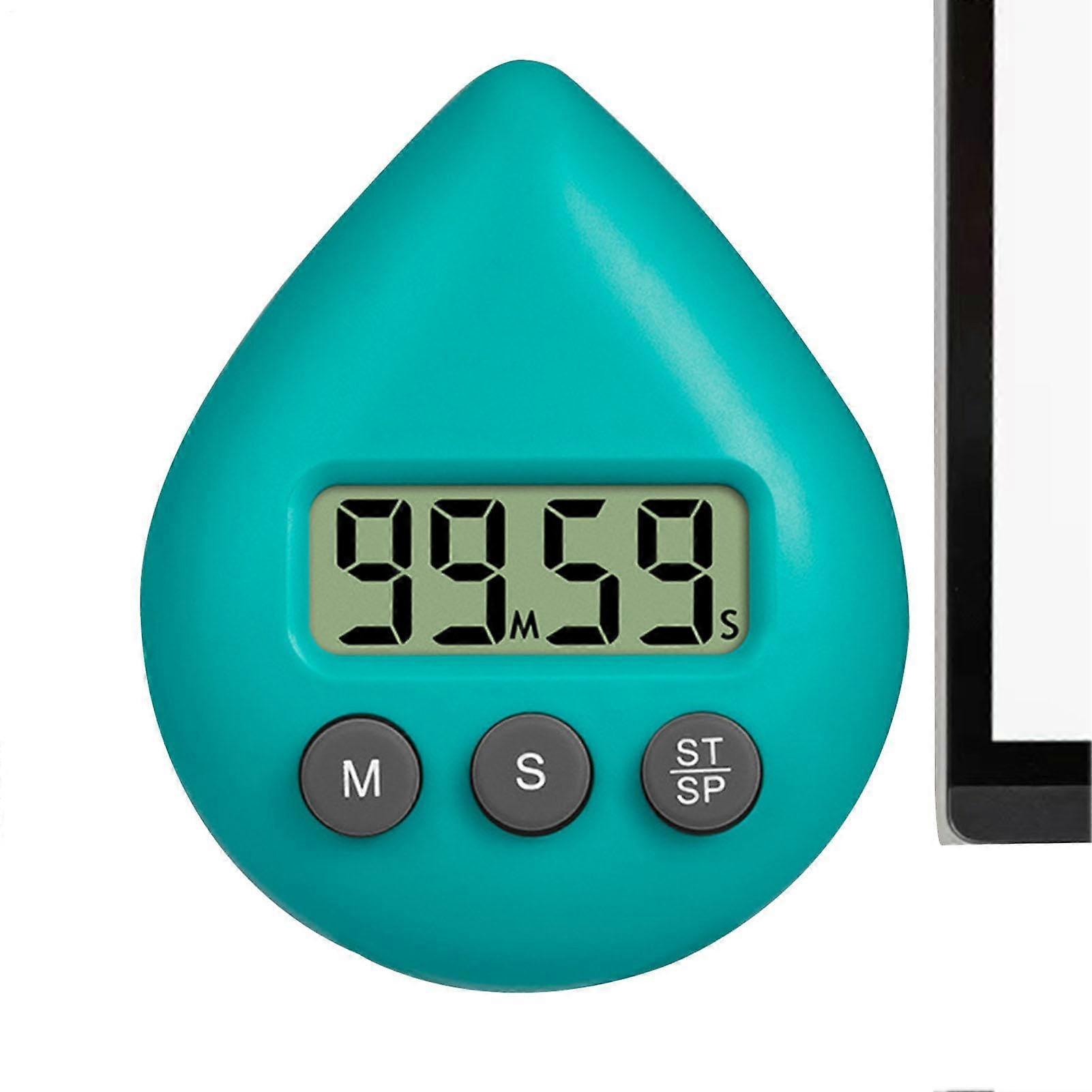 Digital Timer Waterproof Shower Timer For Kids With LCD Screen Suction Cup And Adhesive Mount Green Bath Clock