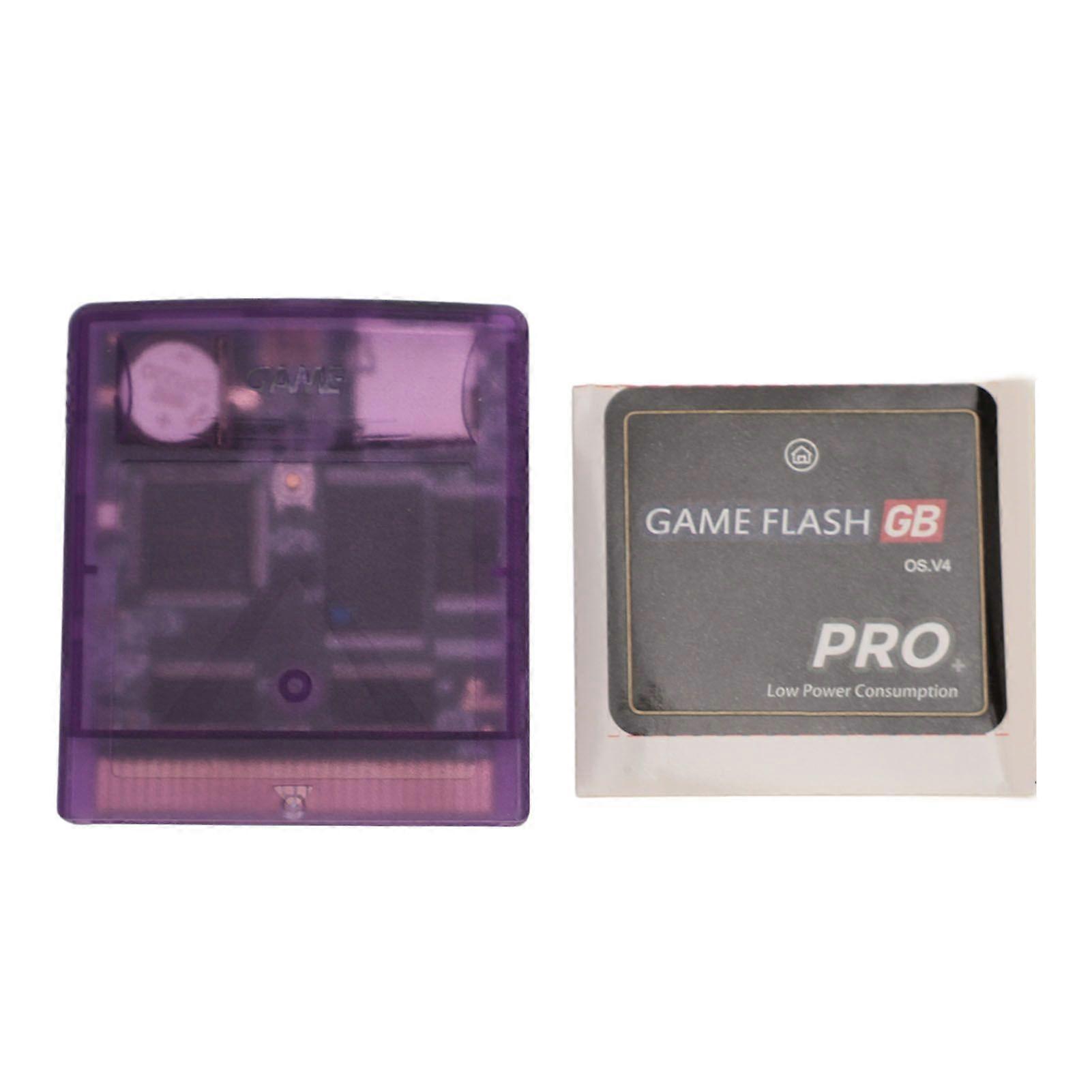 Flash Memory Card for Gameboy Color Professional 1000 in 1 Game Video Cartridge 8G Memory Card for Gameboy Advance SP Translucent Purple