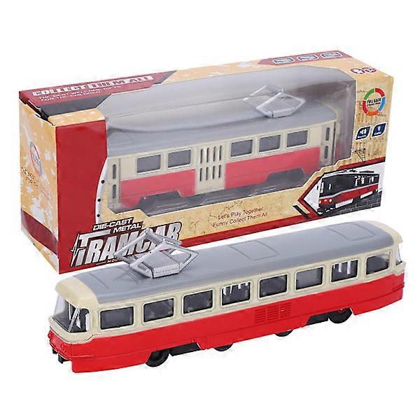 1:90 Kid Pull Back Car Toy Children Alloy Simulation Car Model Decoration with Sound Light (Red)