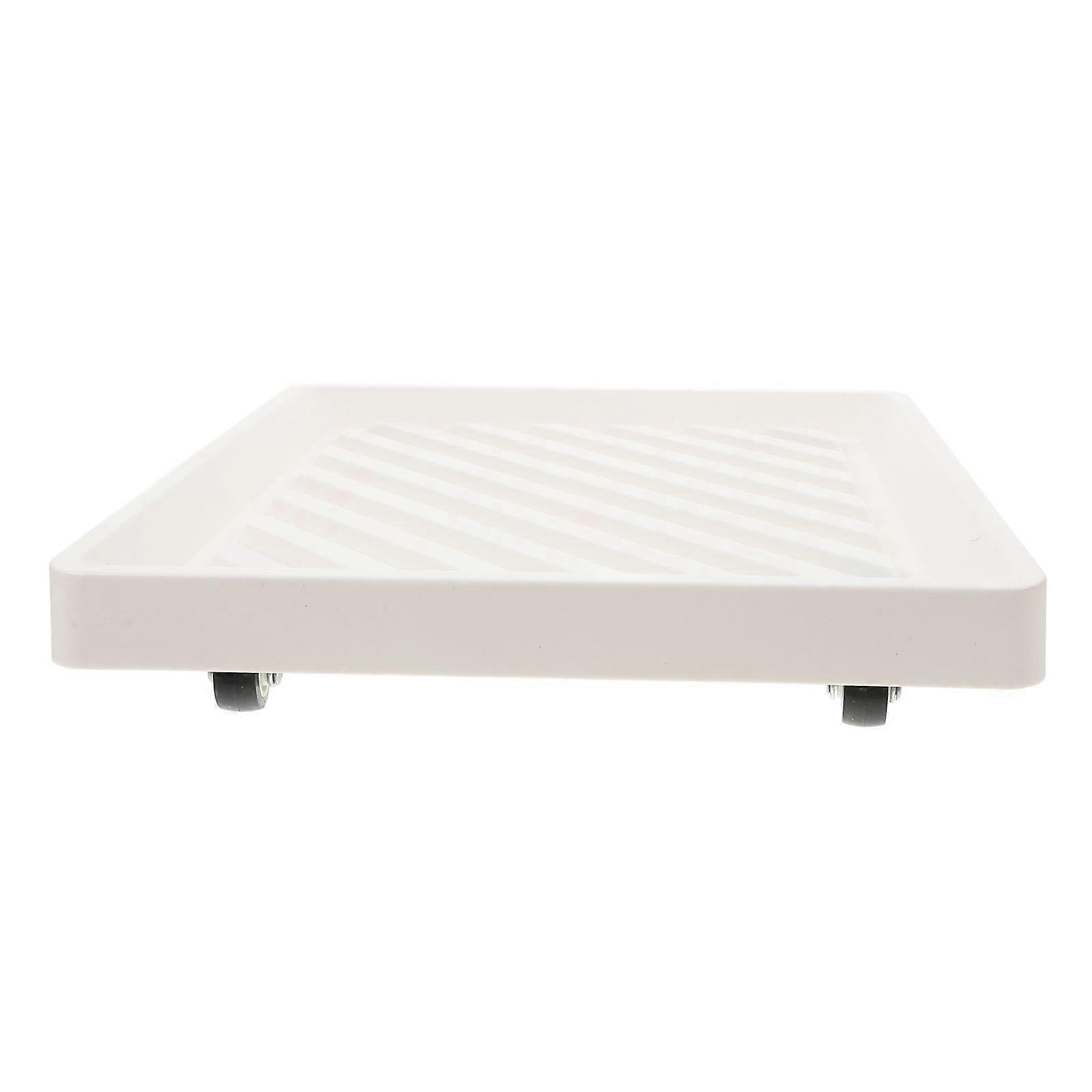 Rolling Plant Tray With Wheels Square Planter Base With Casters Flower Pot Mover Mobile Plant Pot Stand Square Coaster With Wheels For Indoor And Outd