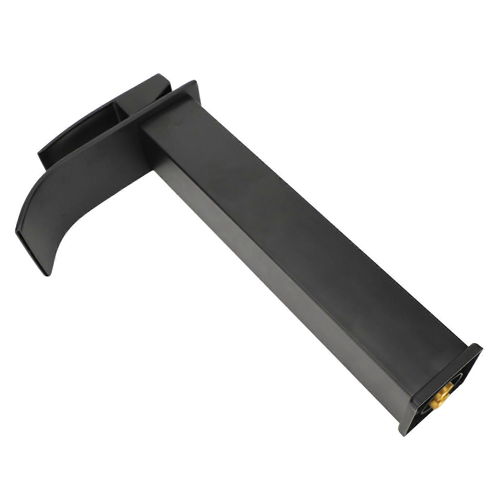 Electroplated Black Waterfall Bathroom Faucet Copper Valve Core