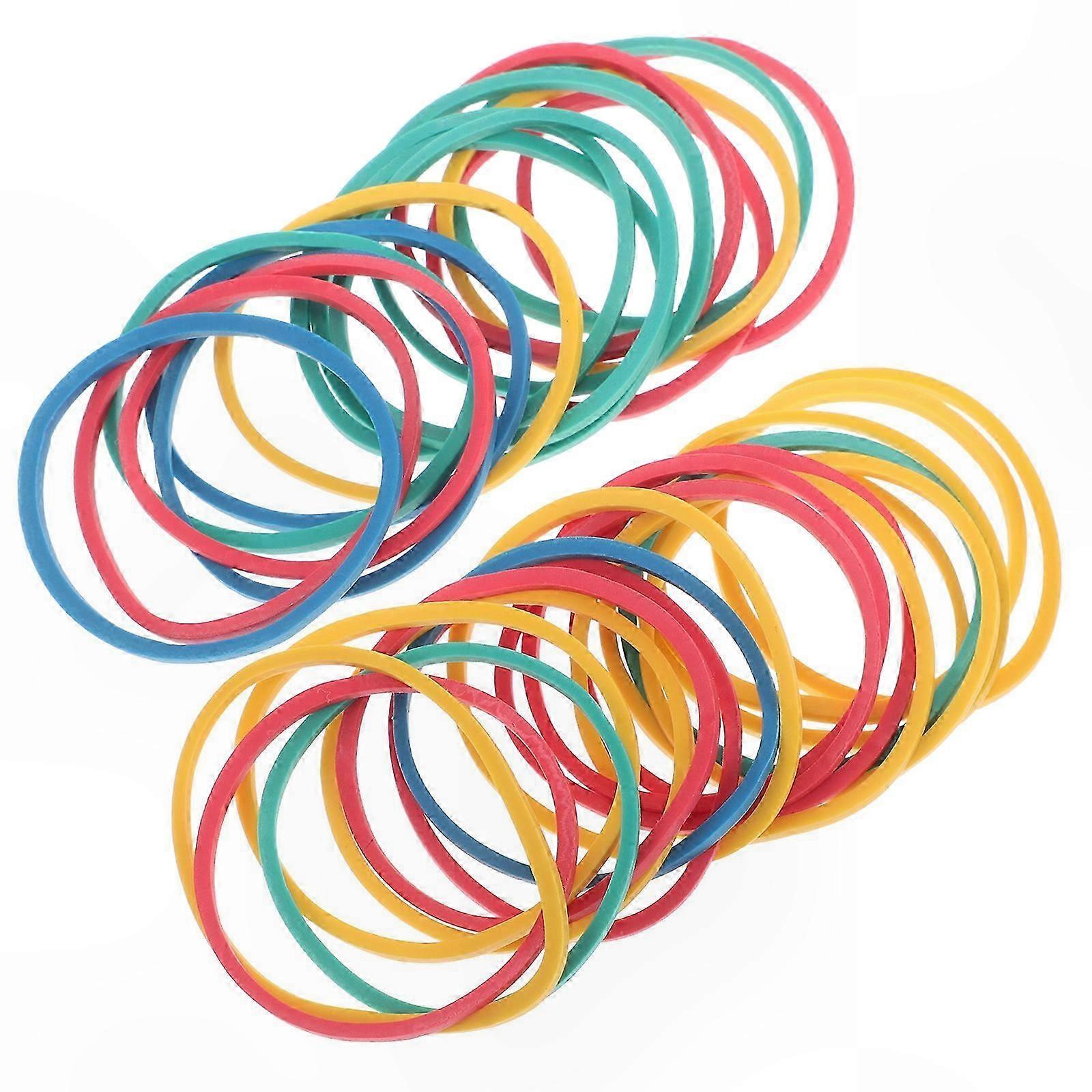 Stretchy and Vibrant Rubber Bands for Geoboards 60 Count School and Office Essentials for Learning and Creative Projects