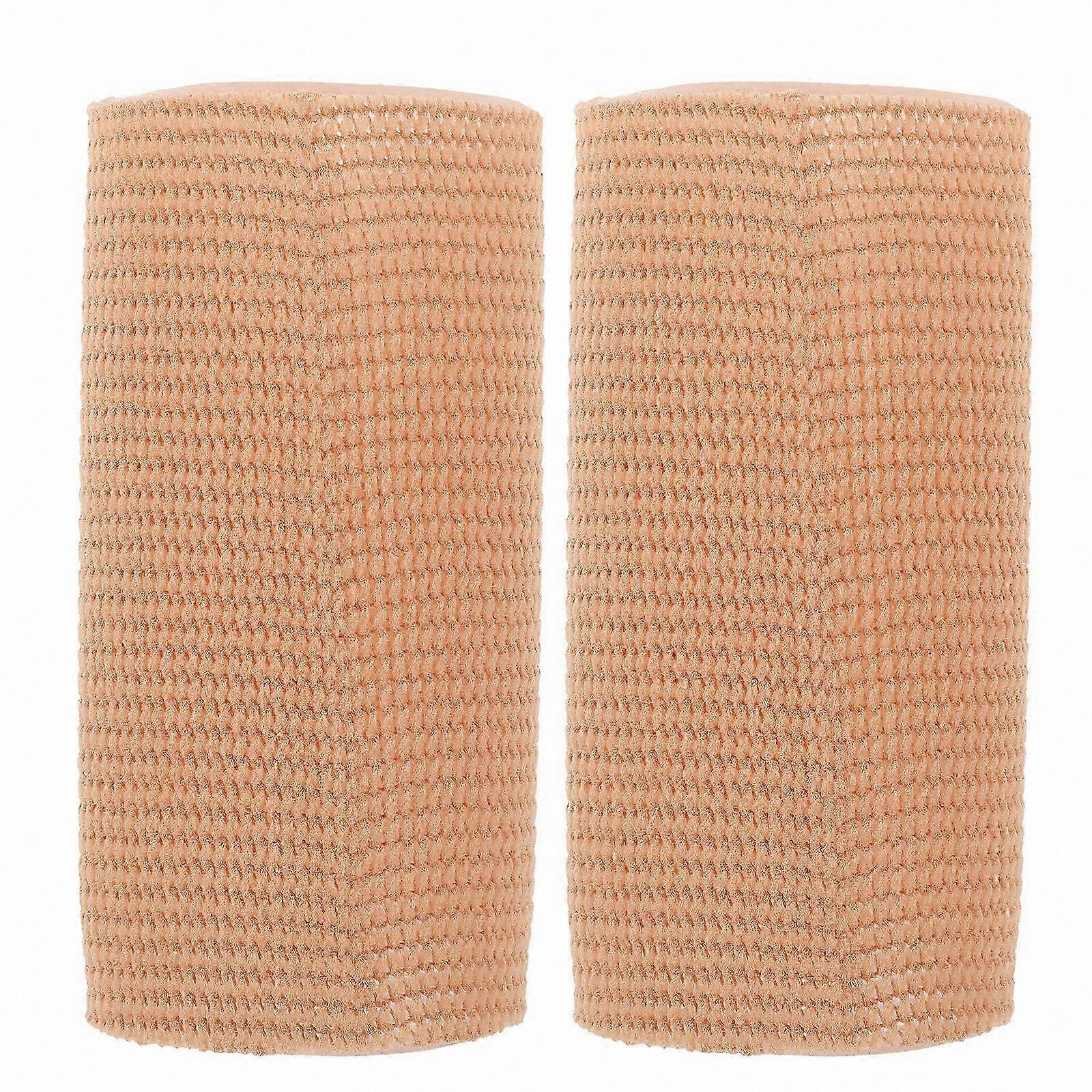 Pair of Elastic Ankle Supports with Wrist Wraps for Figure Skating and Joint Protection