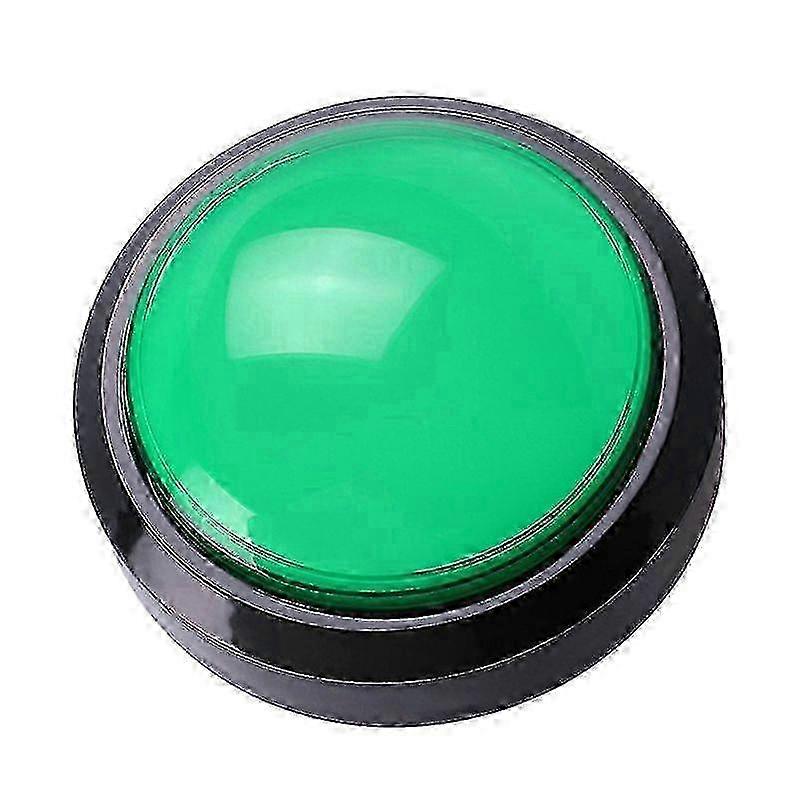 100mm Big Round LED Push Button with Microswitch for DIY Arcade--Green