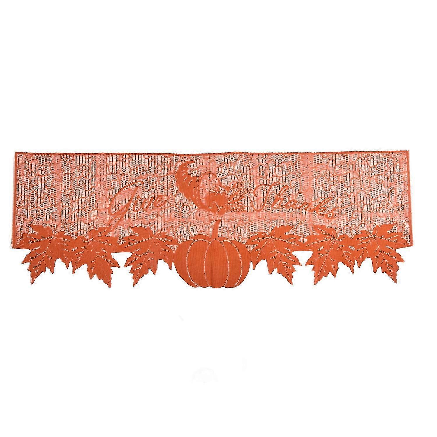Thanksgiving Table Runner Premium Polyester Smooth Surface Soft Texture High Durability Thanksgiving