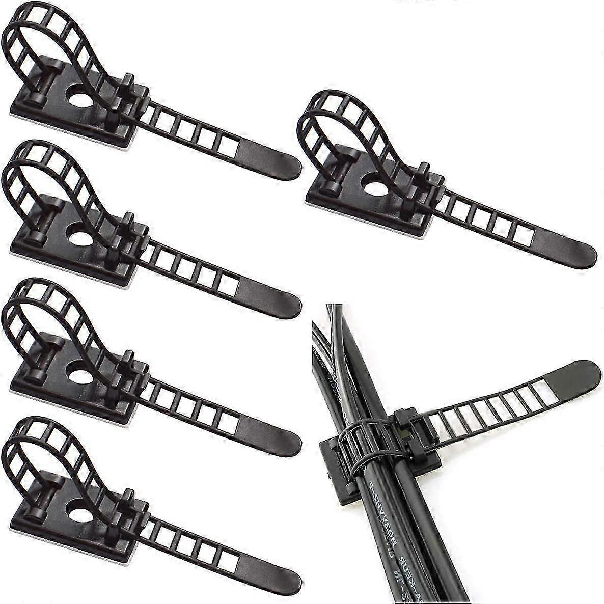 Adjustable cable holders, pack of 50 cable clips Adjustable cable ties