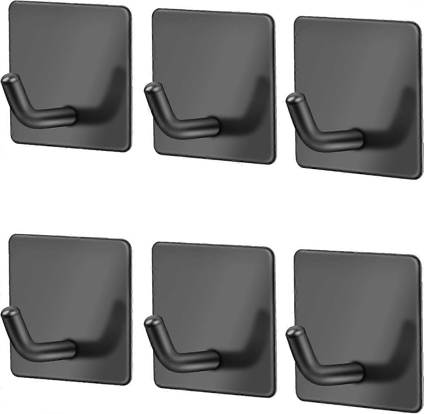 Towel hook self-adhesive black hook adhesive hook without drilling towel holder