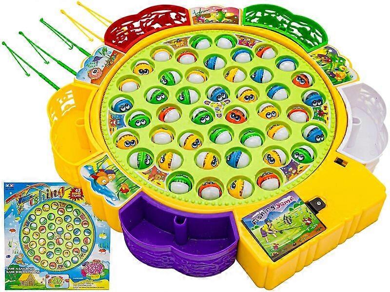 Desktop fishing game with 5 fishing rods and 45 fish to exercise various abilities