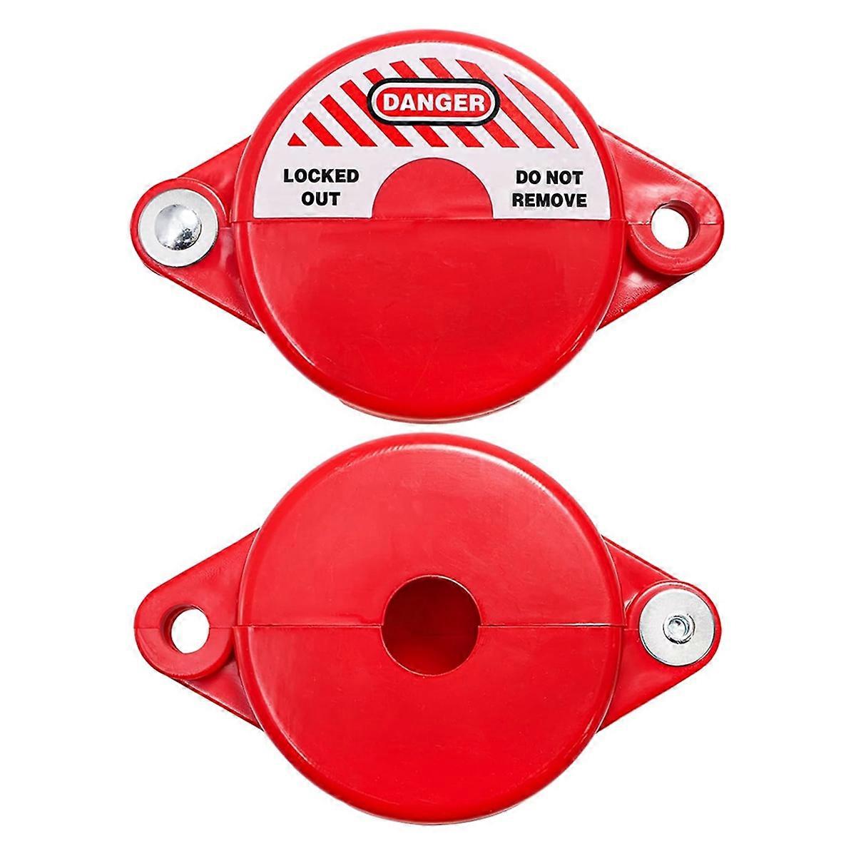 Faucet Lockouts and Safety Padlocks,Set of 4,Swivel Safety Gate Valve Lockouts,for 1 to 2-1/2inch Diameter Valve Handles