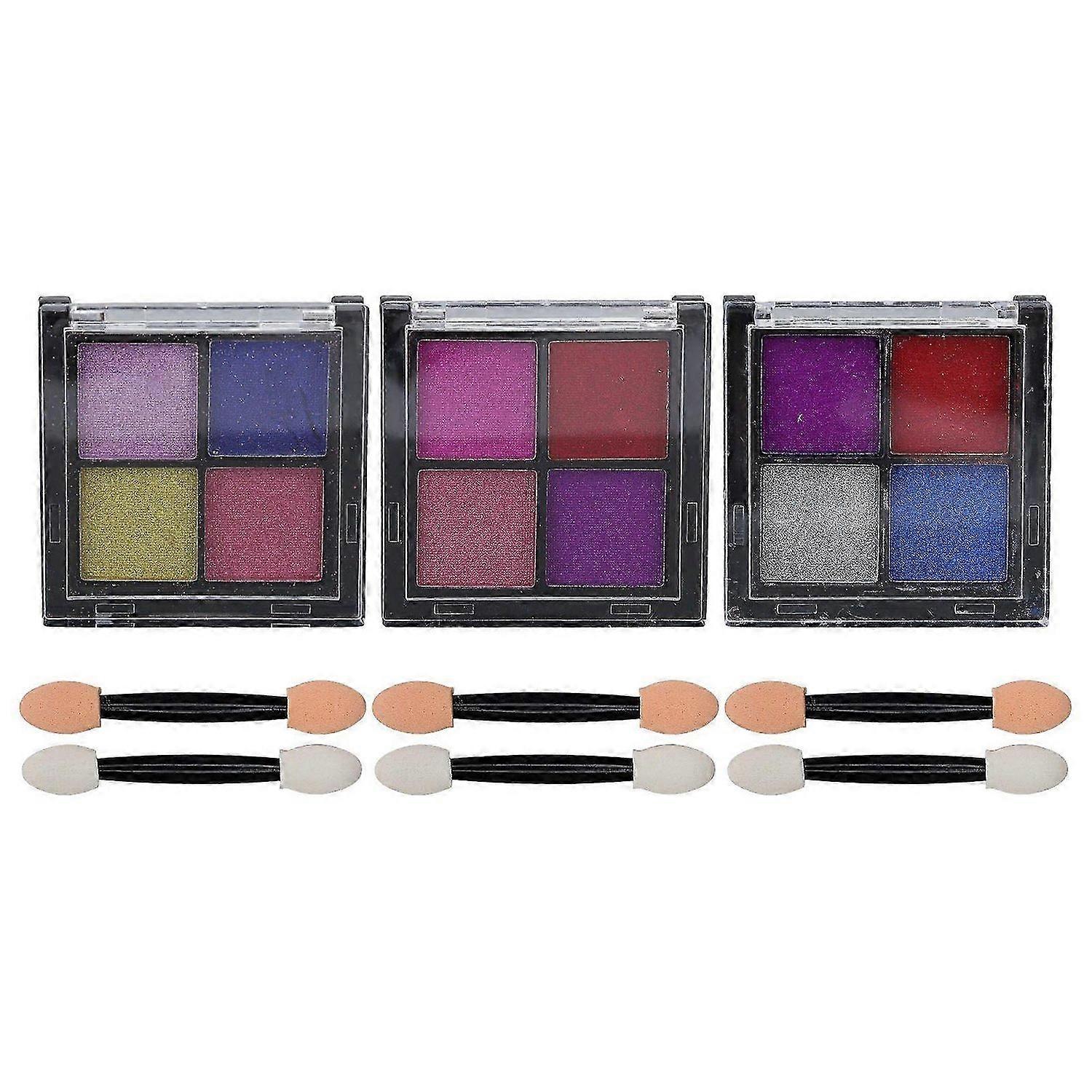 2025 Latest Model 3pcs 4 Colors Nail Powder Solid Mirror Effect Manicure Pigme...