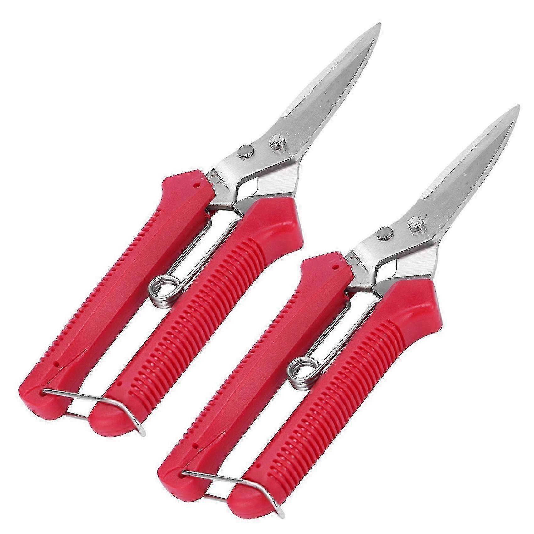 2025 2X Gardening Hand Pruner Garden Scissors Pruning Shears -Tip Pruning Snips Leaf Trimmer Straight Fl