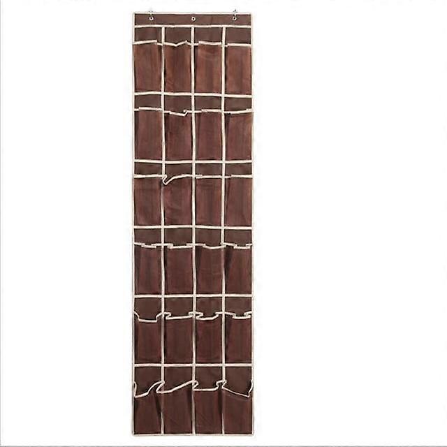 Household Storage Hanging Bag 24 Grid Non Woven Fabric Multi Layer Hanging Storage Bag