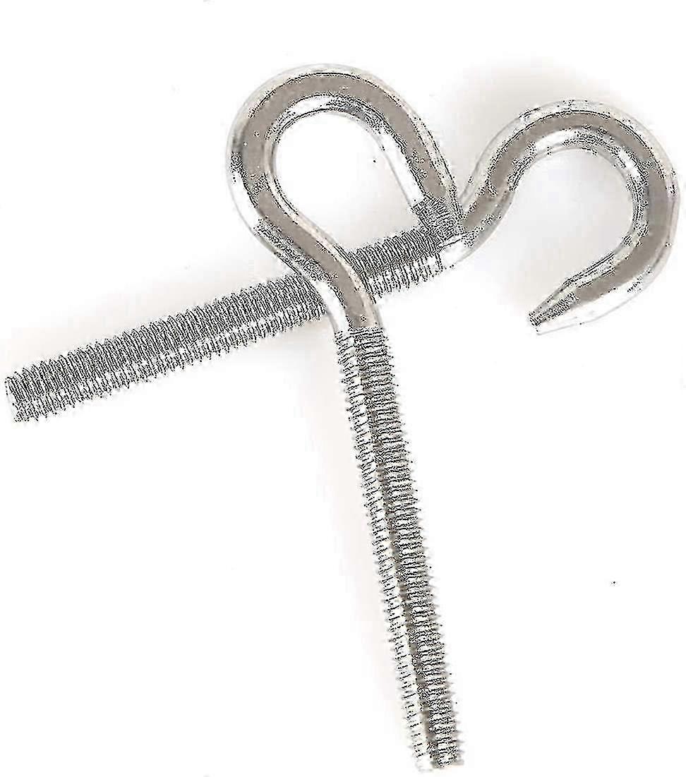 304 Stainless Steel M8 Ring Bolts with Round Hooks and Elongated Screws Set of 5 2025