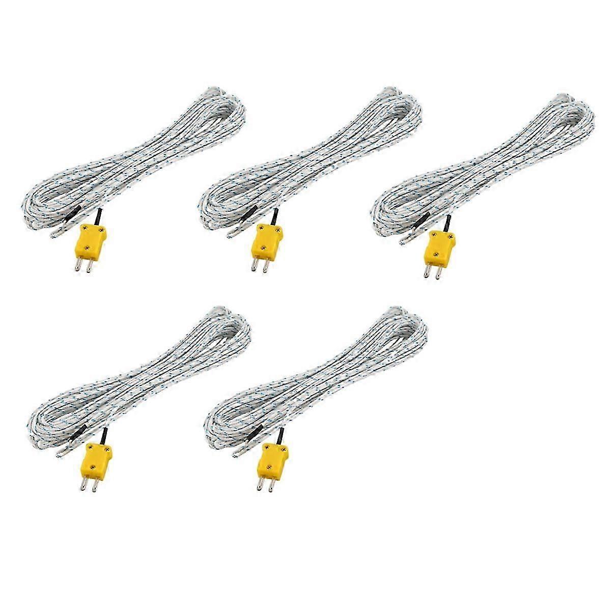 5X -50-250 Celsius K Type 10M Cable Temperature Sensor Thermocouple Probe