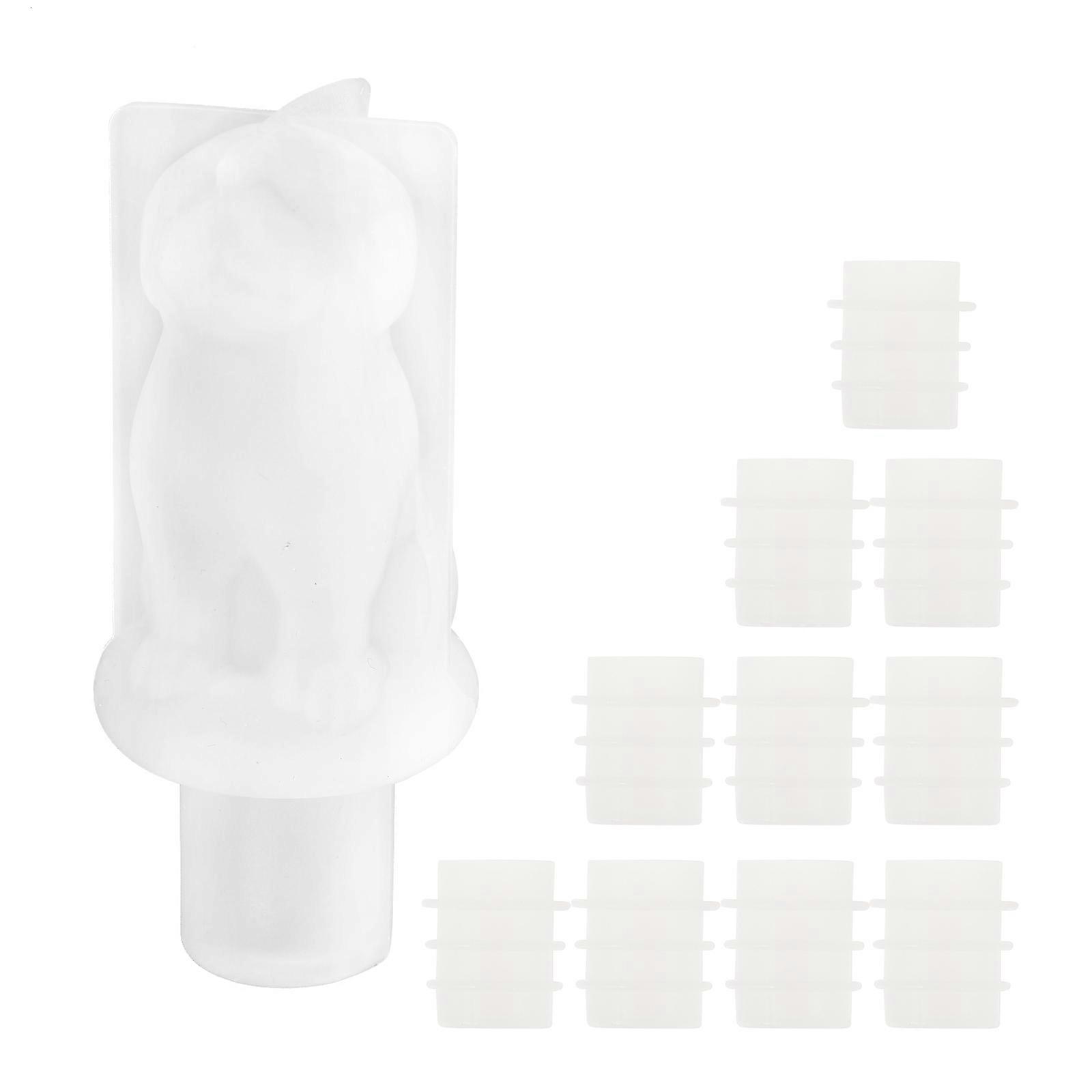 Making Mold Creative Mold Dog Shape DIY Craft Projects White 3.3X3.6X8.2CM 1 Set