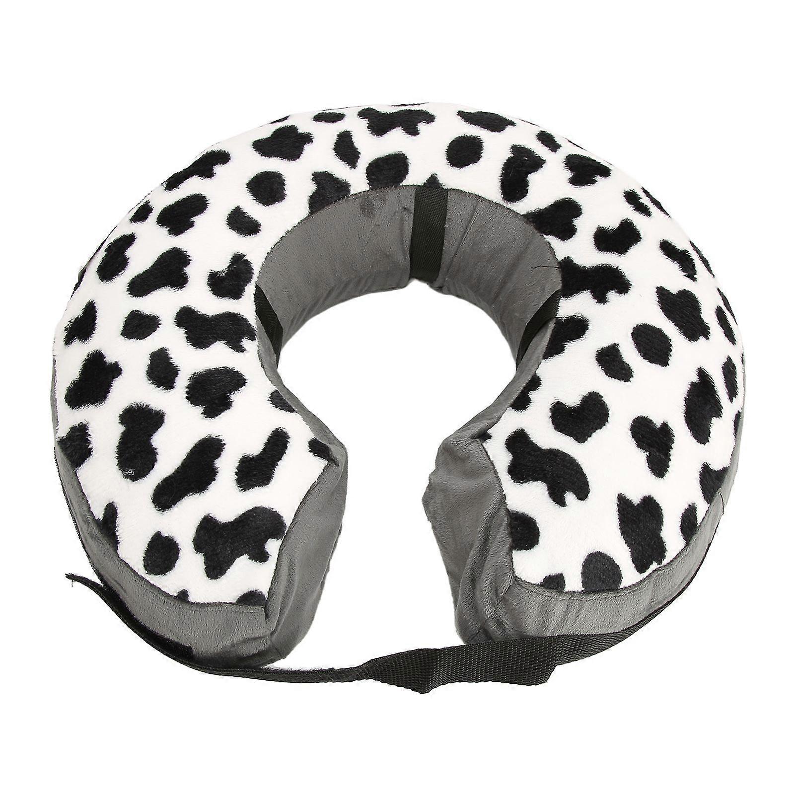 Pet Protective Inflatable Collar Adjustable Soft Pet Recovery Collar for Small Medium Large Dogs Cats Cows Point  Hook and Hoop Fasteners M