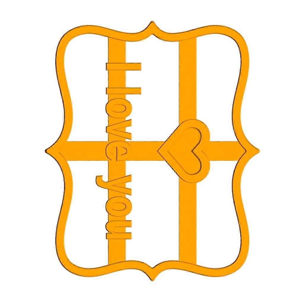 Cookie Mold Cooking Plastic Biscuit Form Mould Kitchen Baking Maker with Good Wishes