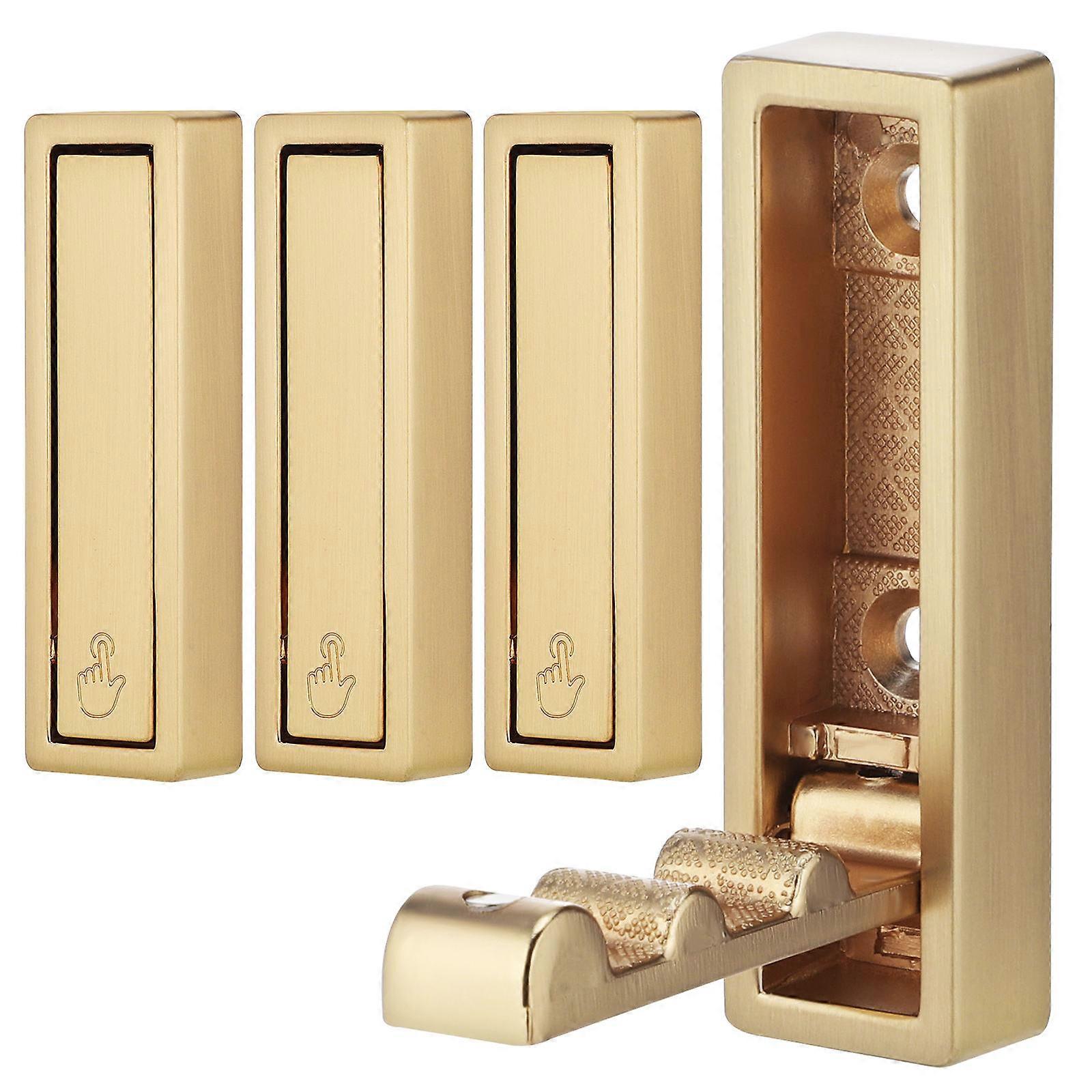 Foldable Wall Hook Heavy Duty L-Shaped Folding Hook 4Pcs for Home Use