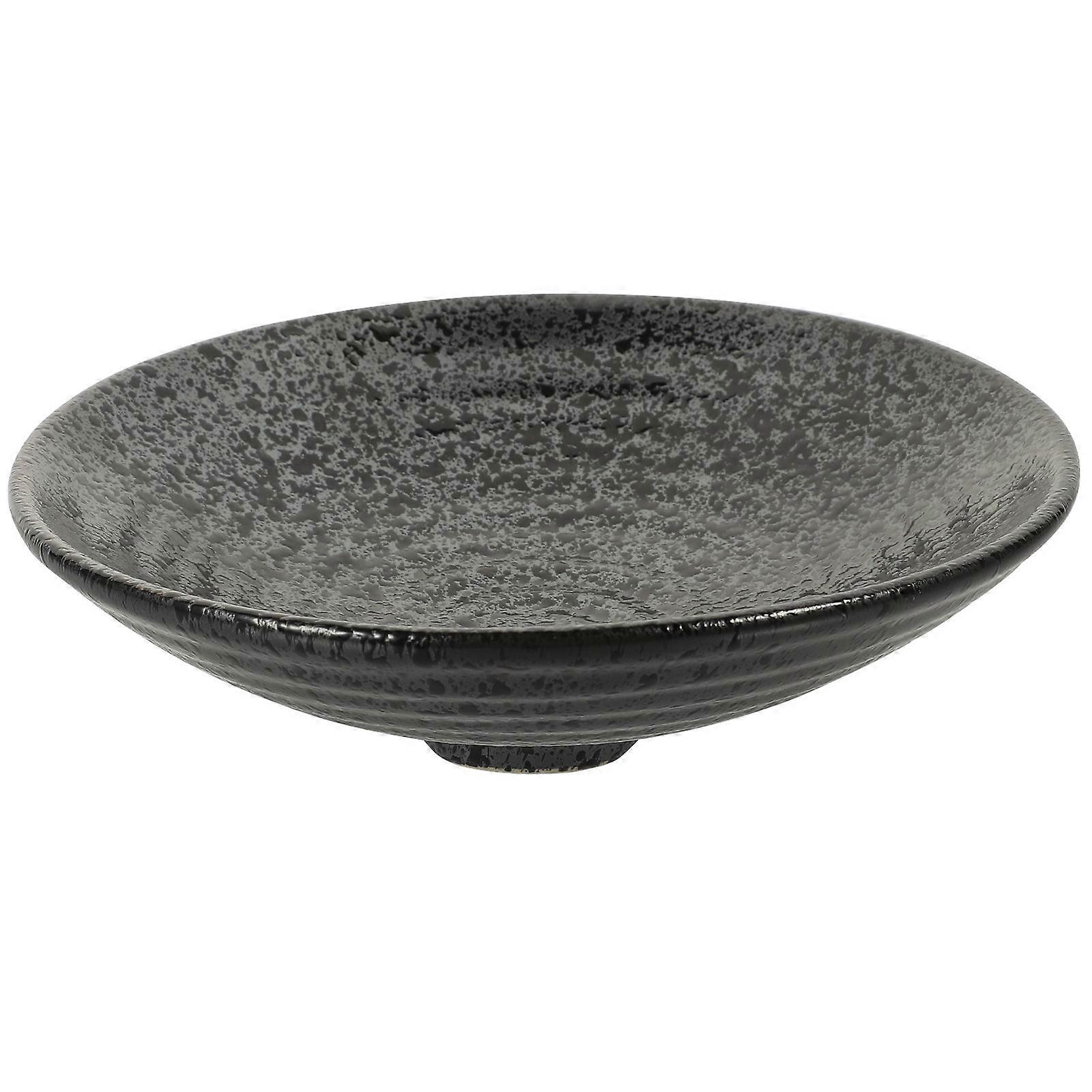 Ceramic Flower Pot Black for Indoor Use Japanese Style Desktop Planter