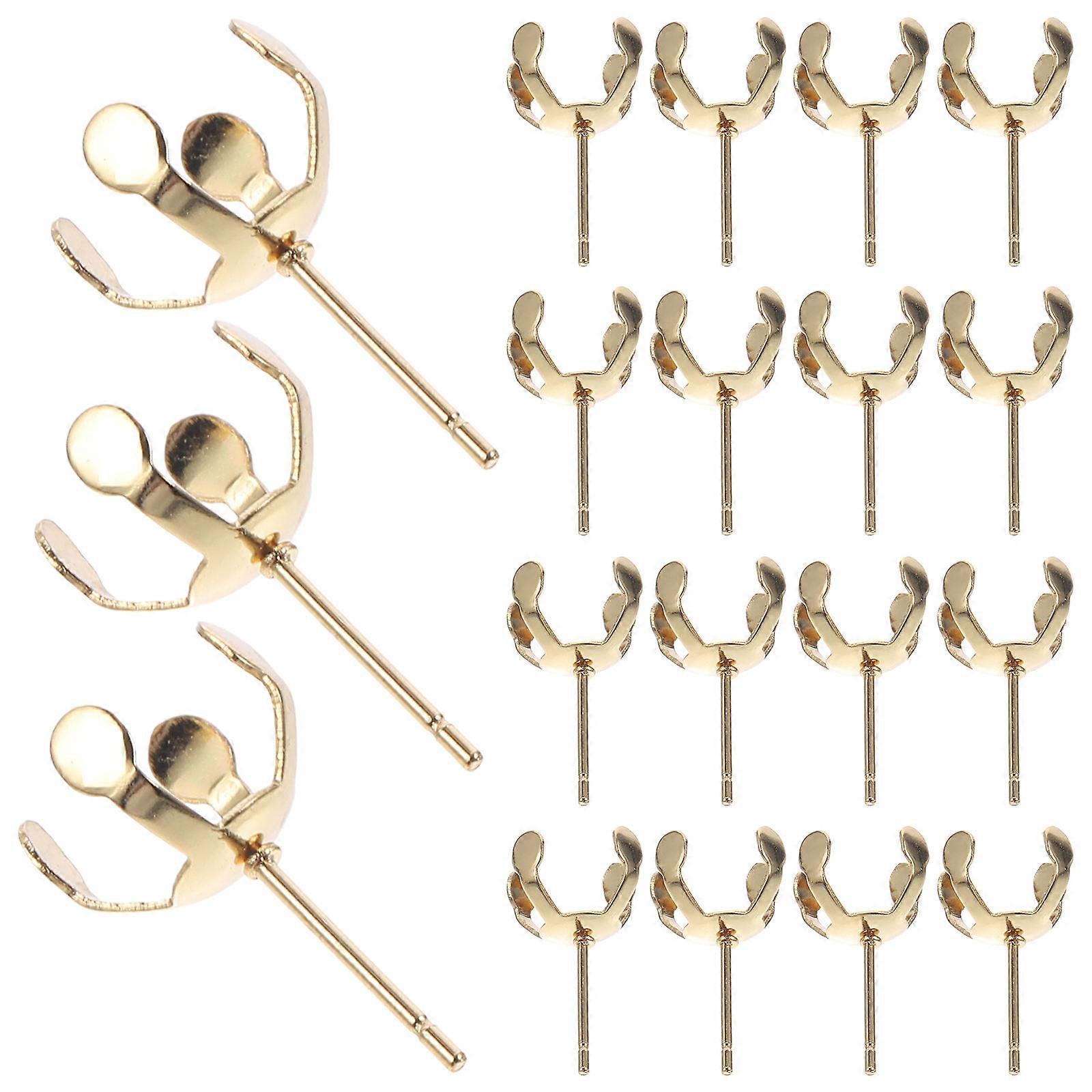 Earring Posts for DIY Making 40Pcs Stylish Ear Studs